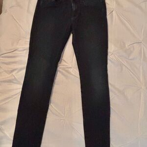 7 for All Mankind Black Skinny Jeans